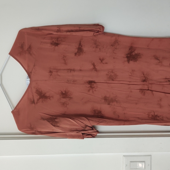 Zara Bohemian Tie Dye Long Summer Shirt Dress - Picture 3 of 5